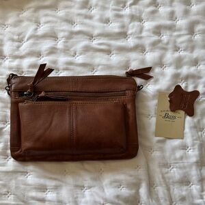 G.H. Bass & Co. Tan Leather Crossbody Bag